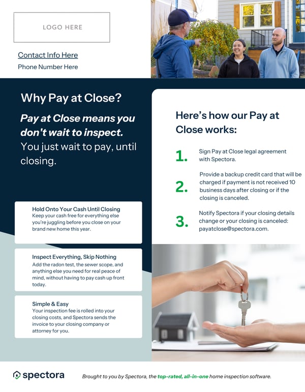 Homebuyers - Pay at Close Information