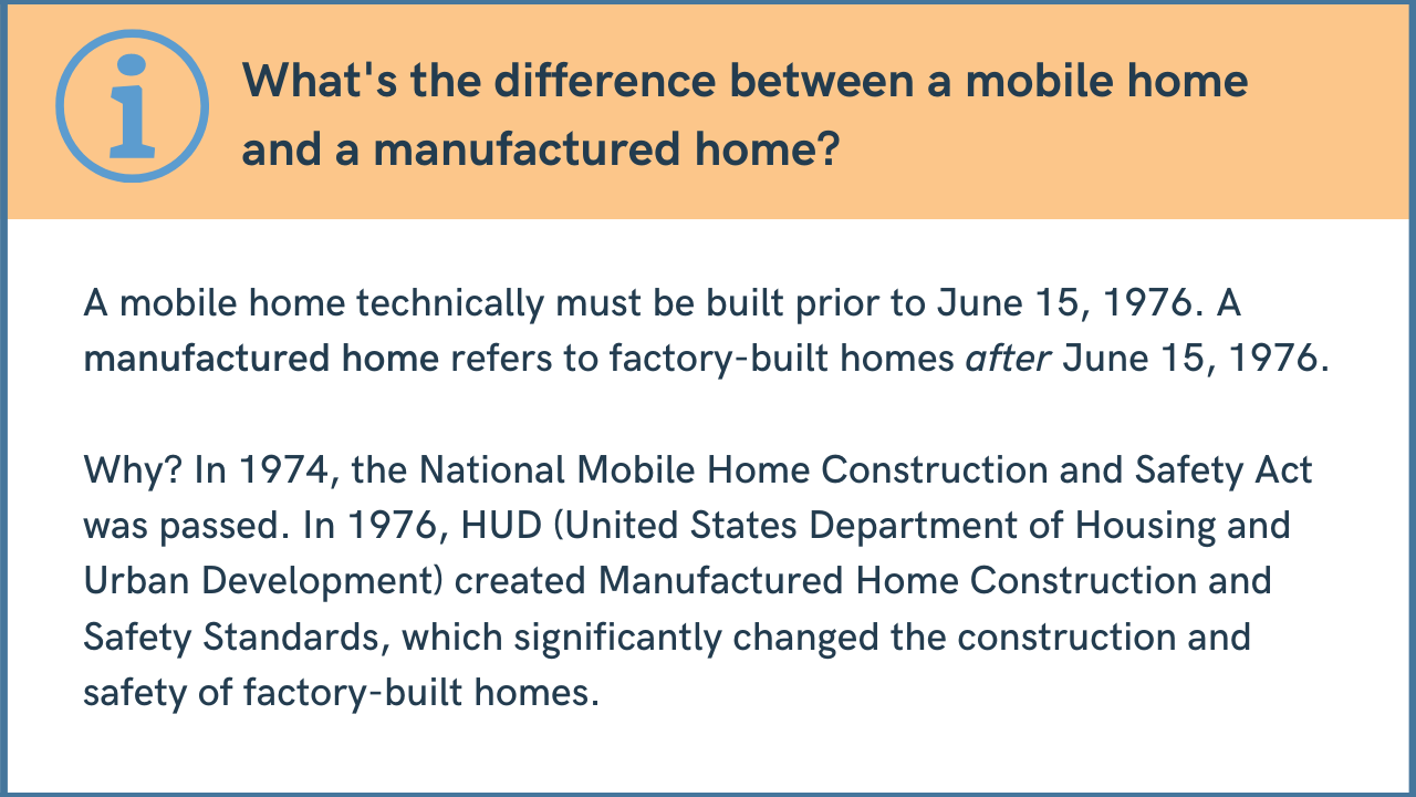 Whats the difference between a mobile a home and a manufactured home-1