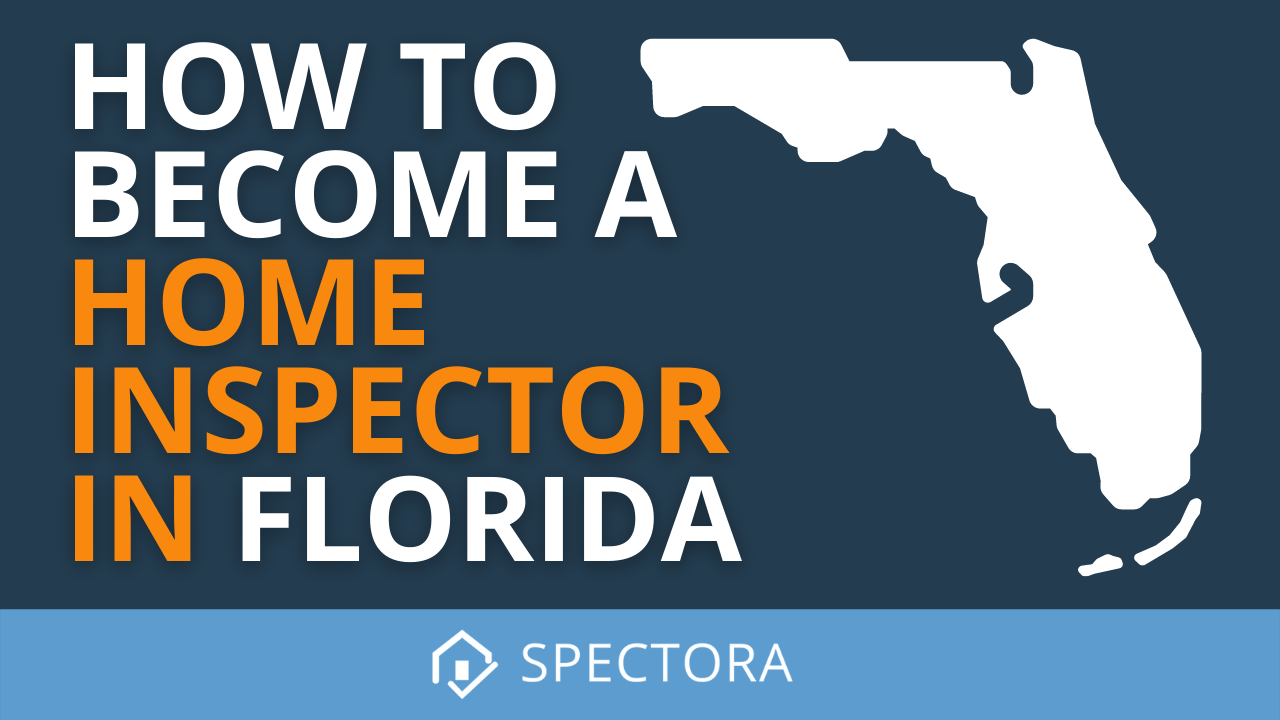 A dark blue background with a map of Florida on the right hand side and text reading