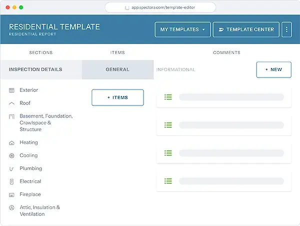 template editor